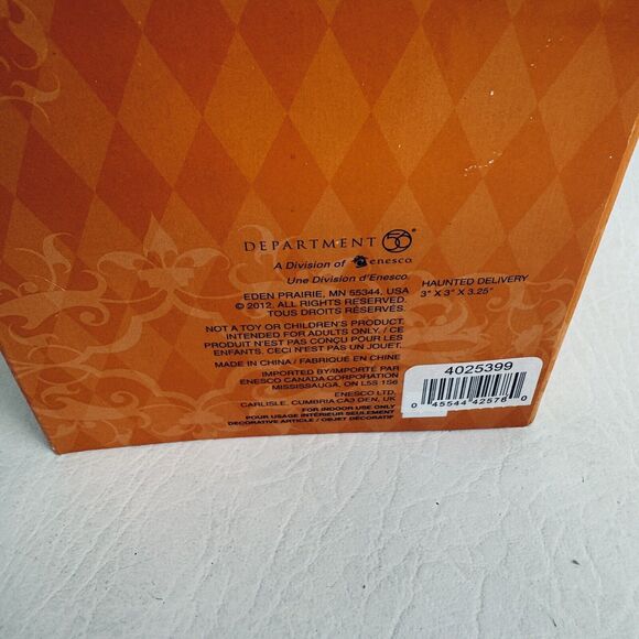 Department Dept 56 Halloween Village Accessories Haunted Delivery Mailbox New - Picture 4 of 7